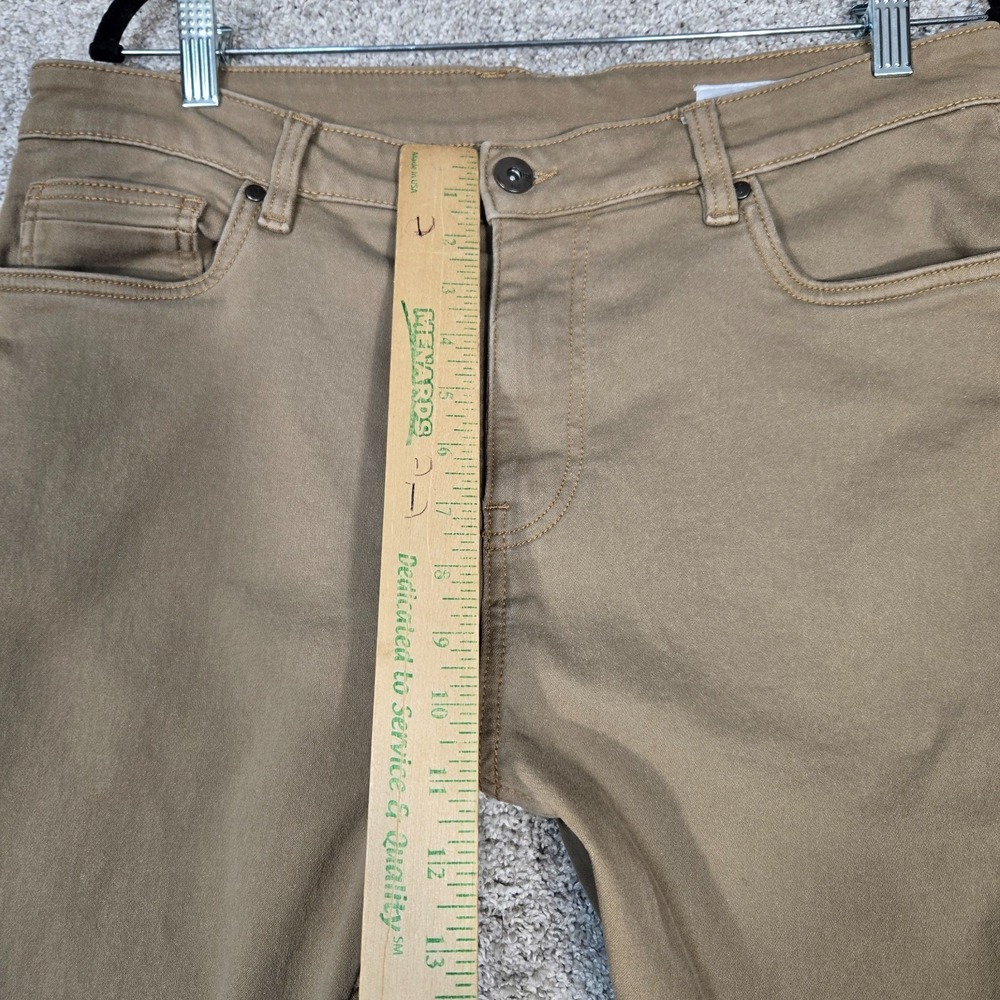 The Perfect Jean TPJ Jeans Mens 34x34 (fit 35x33) Slim Thick khaki tan stretch - Picture 6 of 10